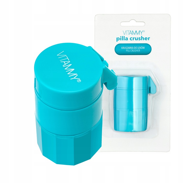GILOTYNA DO LEKÓW KRUSZARKA DO TABLETEK VITAMMY PILLA CRUSHER 2W1 TRWAŁA