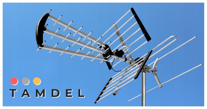 Antena do TV naziemnej DVB-T2 COMBO MUX8 4K LTE aktywna ze