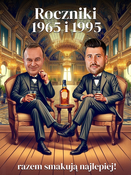 Karykatura A3 ze zdjęcia prezent rocznica urodziny 18natka ramka GRATIS