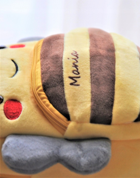 Plecak do przedszkola dla chłopca i dziewczynki z pszczółką z imieniem