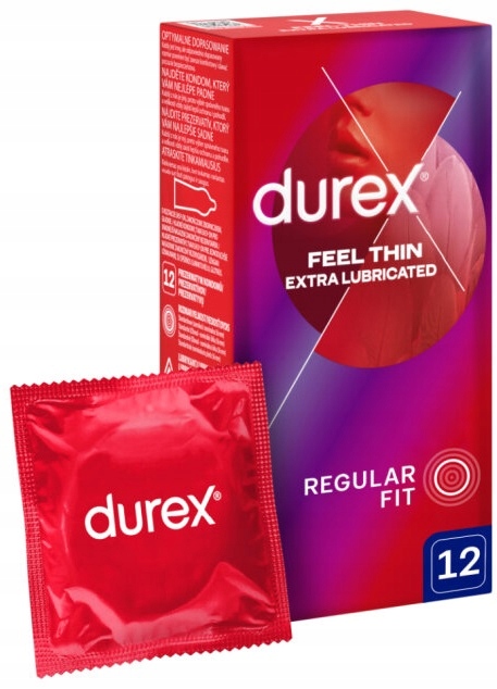 Prezerwatywy DUREX Fetherlite Elite 12 sztuk CIENKIE Dodatkowo