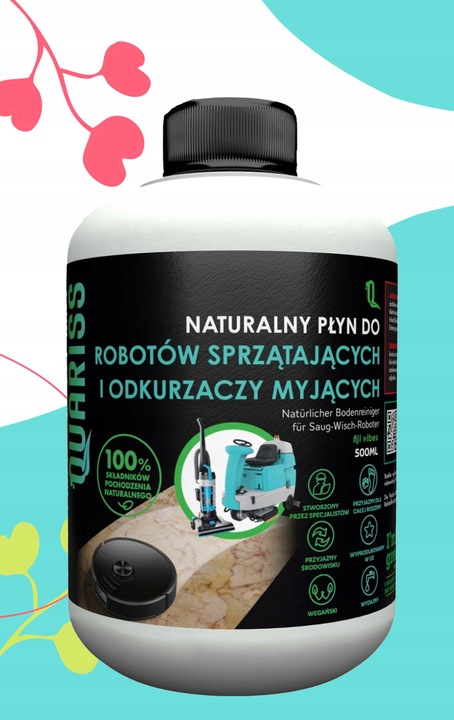 PŁYN MYJĄCY DO MOPÓW BIONICZNYCH ODKURZACZY MOPUJĄCYCH 50doz pipeta