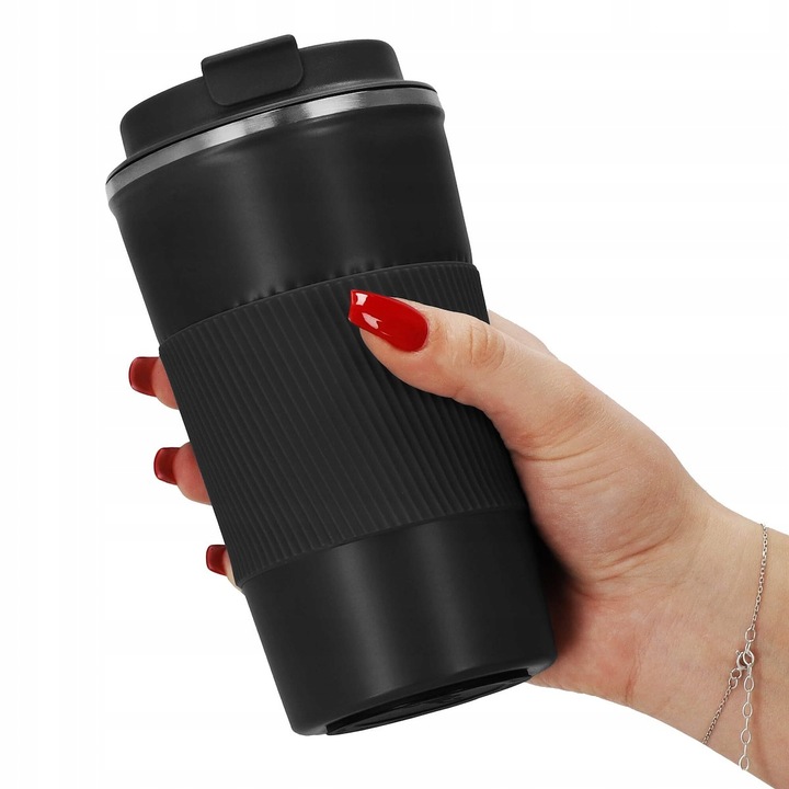 TERMOS KUBEK PRÓŻNIOWY TURYSTYCZNY termiczny stalowy NA HERBATĘ KAWĘ 0,5L