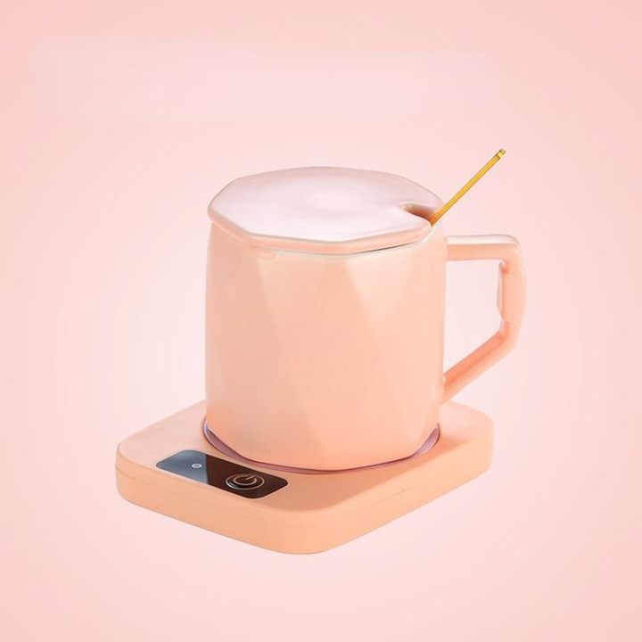 ZESTAW NA PREZENT NA MIKOŁAJKI ŚWIĘTA DLA NIEJ PODGRZEWACZ KUBEK ŁYŻKA