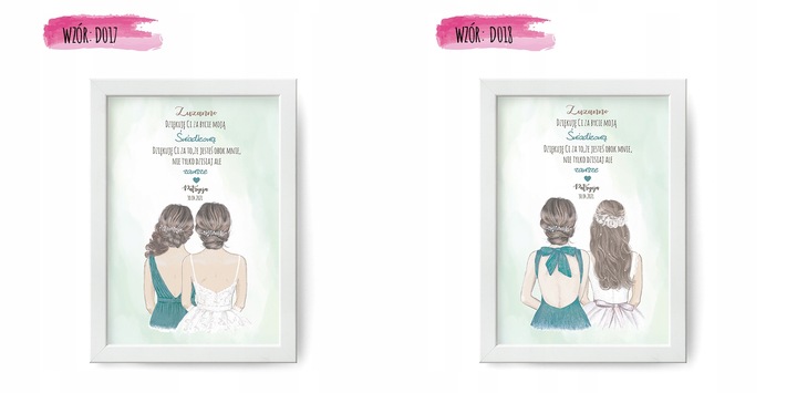 PODZIĘKOWANIE dla Świadków RAMKA A4 PREZENT PLAKAT