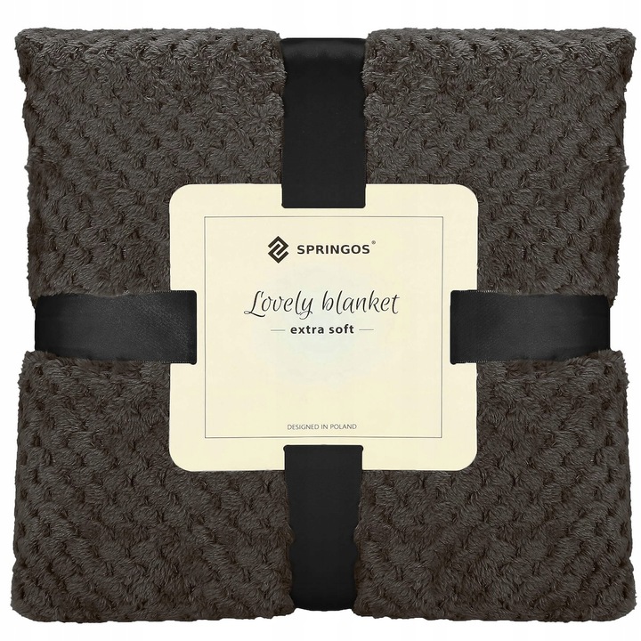 GRUBY KOC CIEPŁY NARZUTA DWUSTRONNA NA ŁÓŻKO KANAPĘ 150x200 cm PLED MIĘKKI