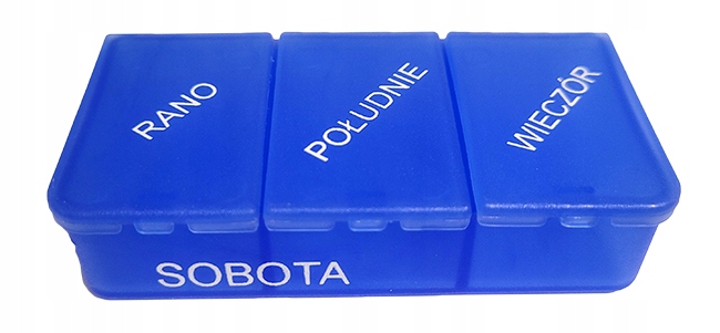 POJEMNIK KASETKA PUDEŁKO NA LEKI TABLETKI 7dni x 3
