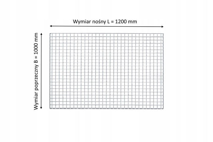 Krata WEMA 1200x1000 | ocynkowana | płaskownik 30x2 mm | podest metalowy