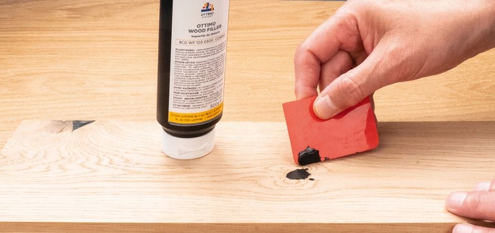 Szpachla do drewna CZARNY 500g kit szpachlówka