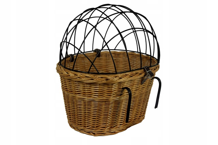 KOSZYK z wikliny na rower do przewozu psa KOSZ XL