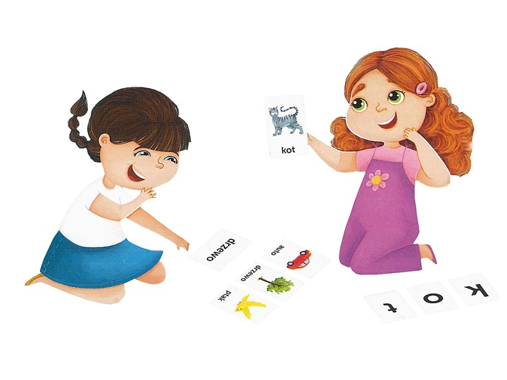 ZABAWA W CZYTANIE - GRA EDUKACYJNA - NAUKA CZYTANIA PIERWSZE SŁOWA ADAMIGO