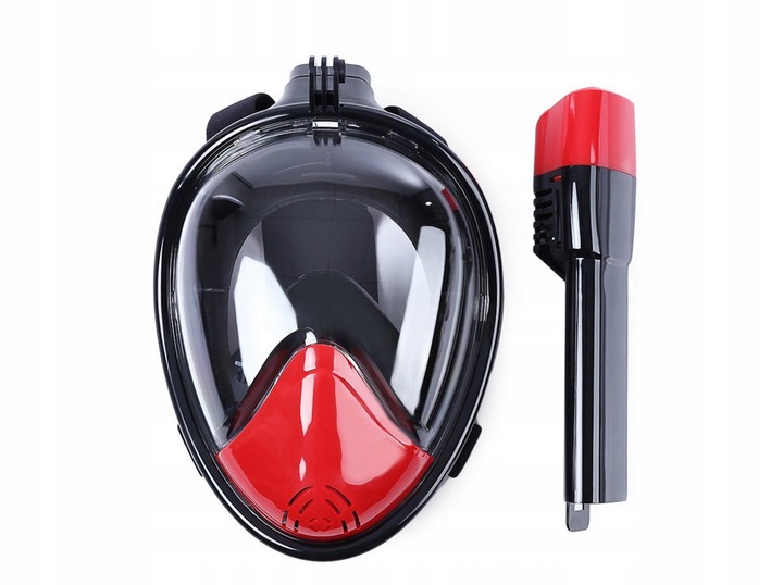 Maska do nurkowania Pełnotwarzowa z rurką fajką Okulary od snurkowania Pro2