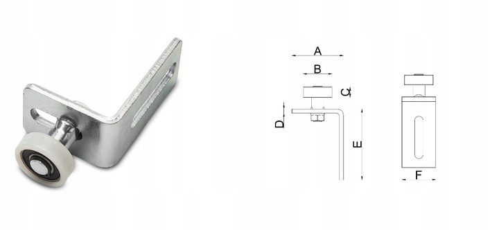 WÓZKI DO BRAMY PRZESUWNEJ 80x80 5 ROLKOWE TRWAŁE ROLKI STALOWE DO 600KG WDB
