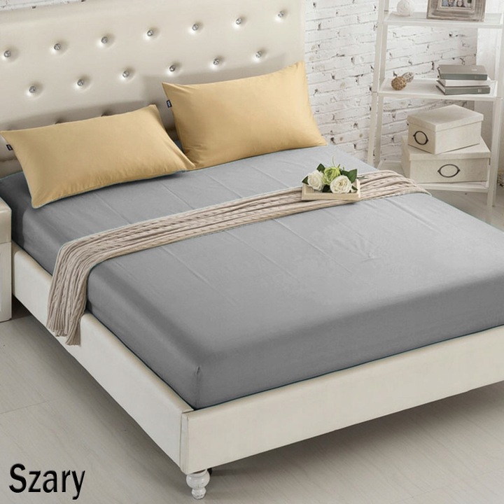 GRUBE PRZEŚCIERADŁO JERSEY Z GUMKĄ 200x220 + ZAKŁADKA NA ŁÓŻKO SOFĘ