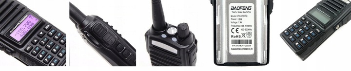 KRÓTKOFALÓWKA WALKIE TALKIE BAOFENG UV-82 5W HTQ PMR RADIOTELEFON ZASIĘG
