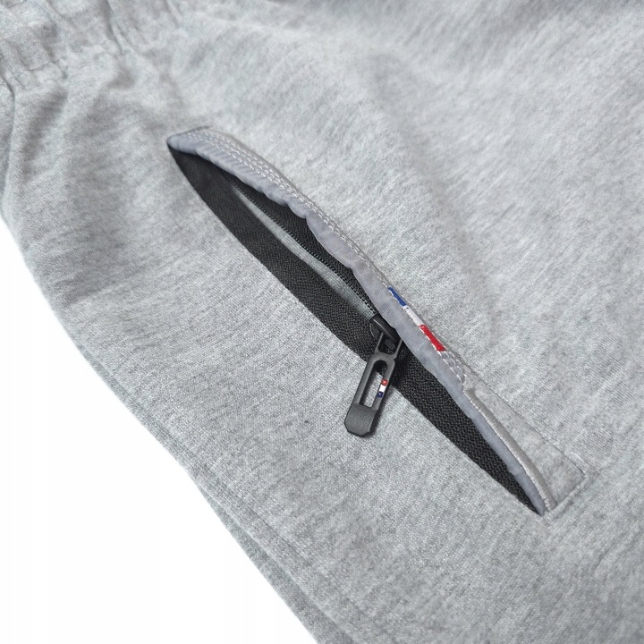 SPODENKI KRÓTKIE męskie DRESOWE z KIESZENIAMI na ZAMEK dresy szorty FR, M