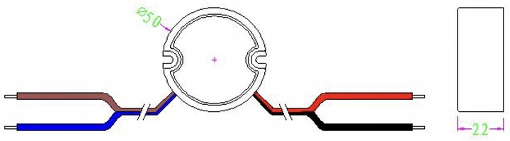 MW Power 30W 24V/1.25A round LED power supply, IP67 AF3024Y
