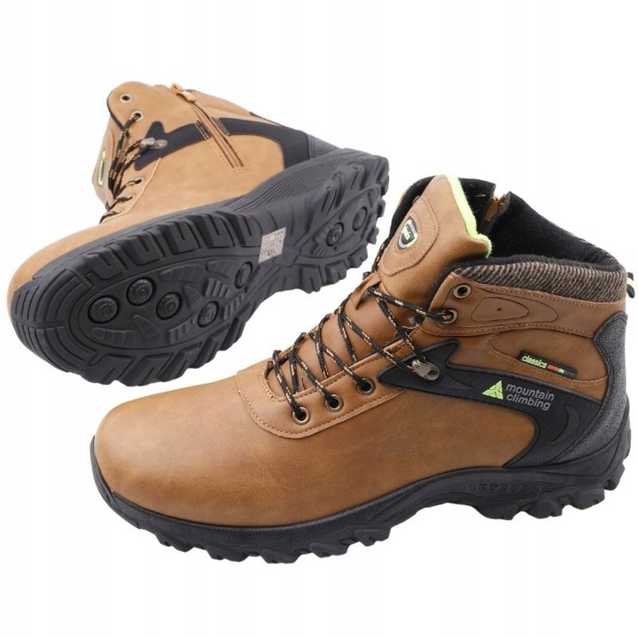 ŚNIEGOWCE MĘSKIE OCIEPLANE BUTY ZIMOWE SPORTOWE TRAPERY SUWAKI