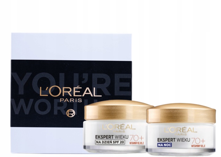 Loreal Ekspert Wieku 70+ Zestaw: Krem Do Twarzy Na dzień i Na Noc