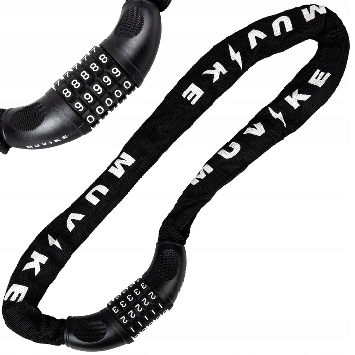 ZAPIĘCIE ROWEROWE ŁAŃCUCH ZAPIĘCIE DO ROWERU SZYFR MUVIKE SOLID 1000/6C