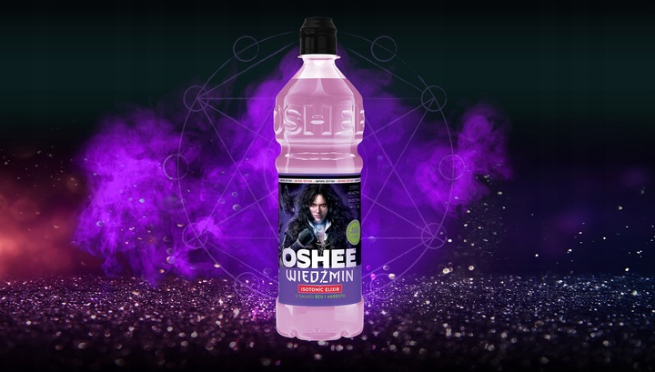 6x OSHEE Isotonic Drink Elixir Wiedźmin bez - agrest 750 ml