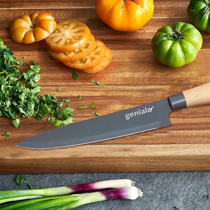 KOMPLET ZESTAW 4 NOŻY KUCHENNYCH + OBIERACZKA NOŻE KUCHENNE BARDZO OSTRE