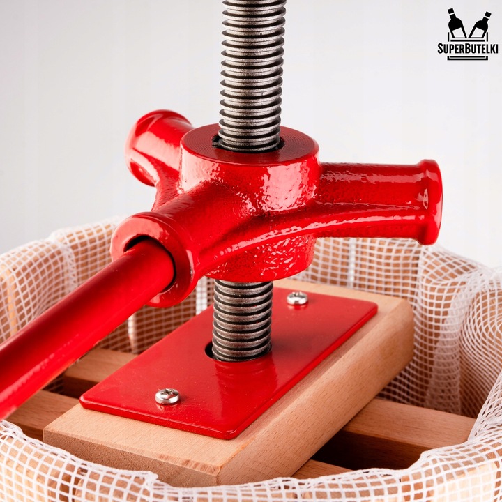 PRASA ŚRUBOWA RĘCZNA do OWOCÓW WINA SOKÓW OLIWY 6 L WYCISKARKA NIERDZEWNA