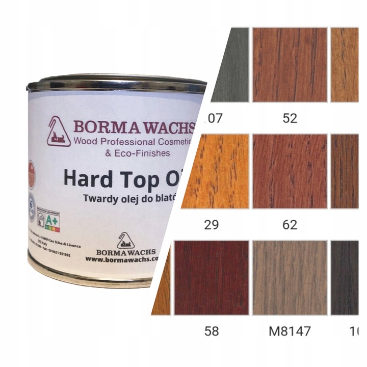 OLEJ KOLORY DO BLATÓW I MEBLI 175 ML BORMA WACHS