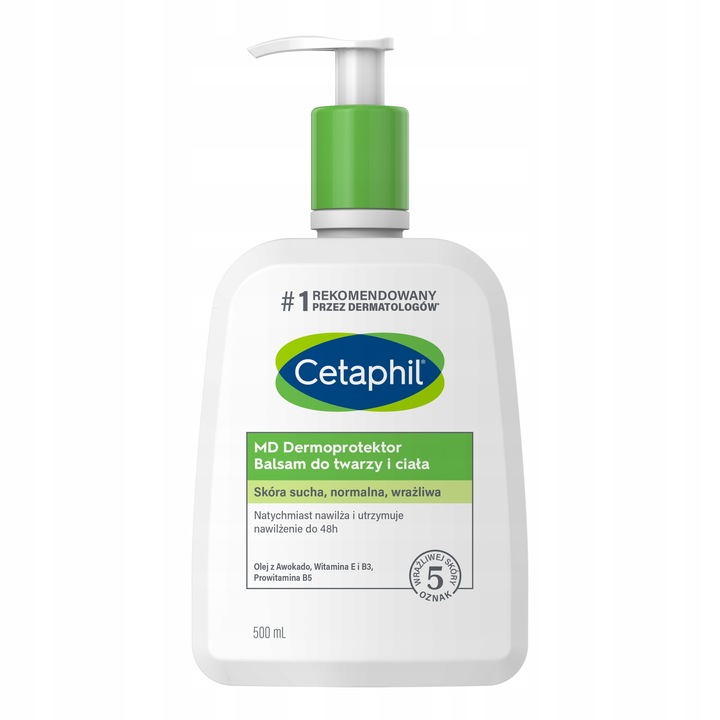 Zestaw Cetaphil MD Balsam nawilżający 500 ml i DA Krem 85 g