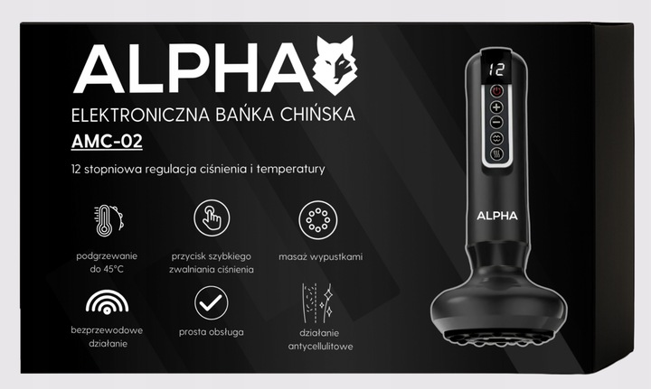 Elektryczna Bańka Chińska BEZPRZEWODOWY Masażer Antycellulitowy Podgrzewany