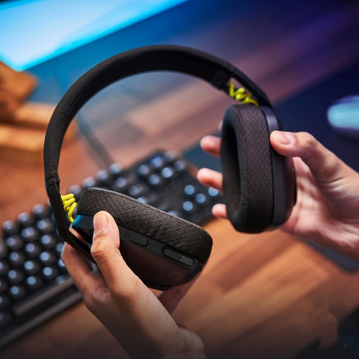 Słuchawki BEZPRZEWODOWE GAMINGOWE z Mikrofonem Nauszne BLUETOOTH Dla Graczy