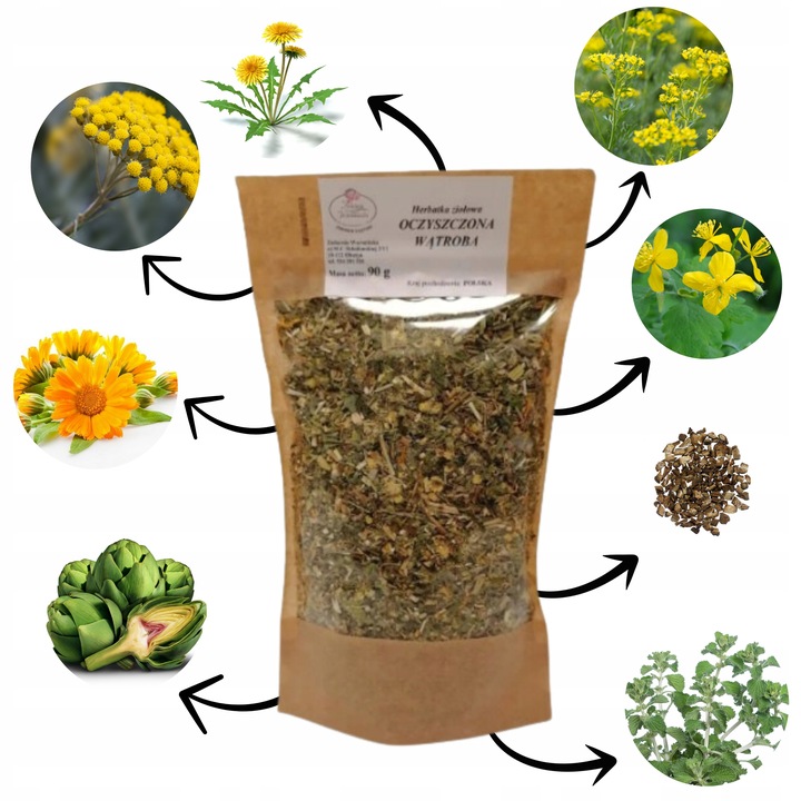 OCZYSZCZONA WĄTROBA METABOLIZM STŁUSZCZENIE 90G