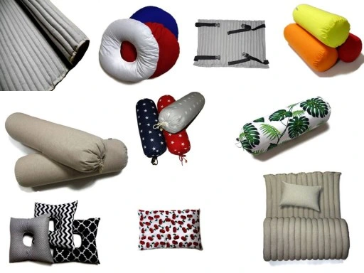 WAŁEK DO JOGI BOLSTER z łuską gryki 20x70 NATURAL