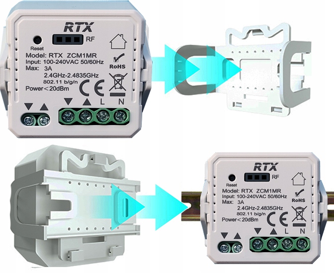 RTX Moduł Sterownik Rolet TUYA ZigBee TUYA DOPUSZKOWY