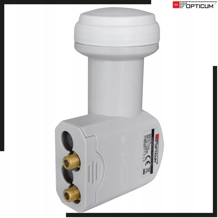 Konwerter Satelitarny TWIN (podwójny) Red Opticum LTP-04H 4 Wtyki