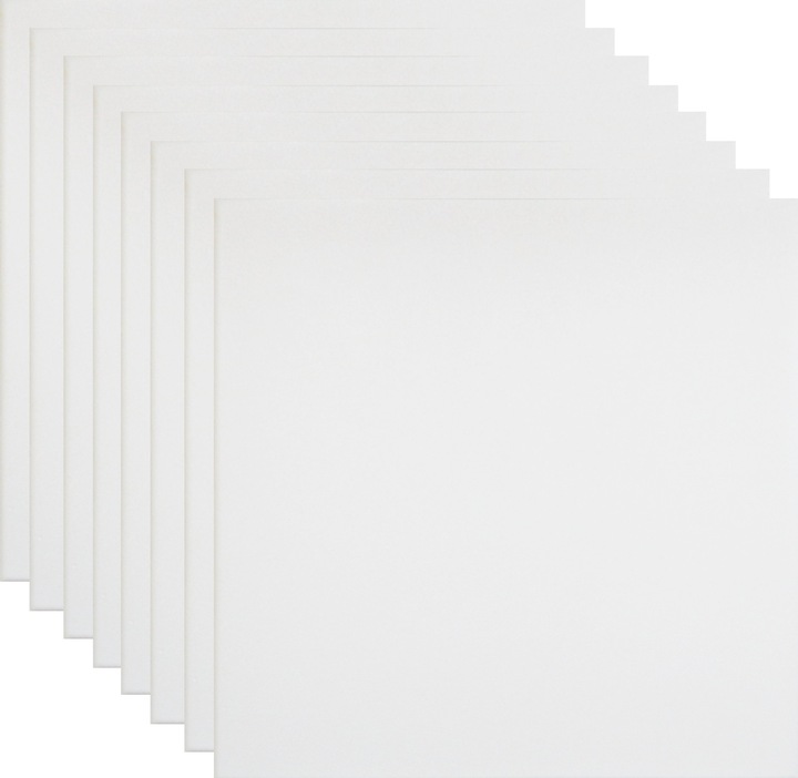 KASETONY SUFITOWE GŁADKI PANEL ŚCIENNY BIAŁE BEZ WZORU 0814 SUFIT ŚCIANA 8x