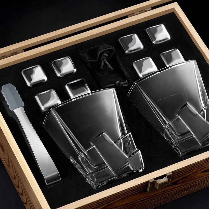 Szklanki do Whisky Kamienie Zestaw z Grawerem Prezent dla Taty na Urodziny