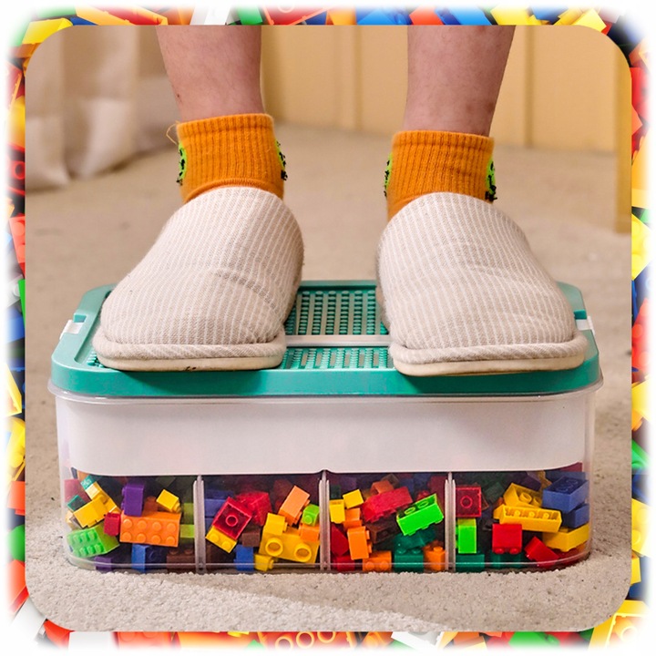 POJEMNIK na Klocki LEGO 4-PIĘTROWY WARSTWOWY ORGANIZER z Przegródkami 24 L