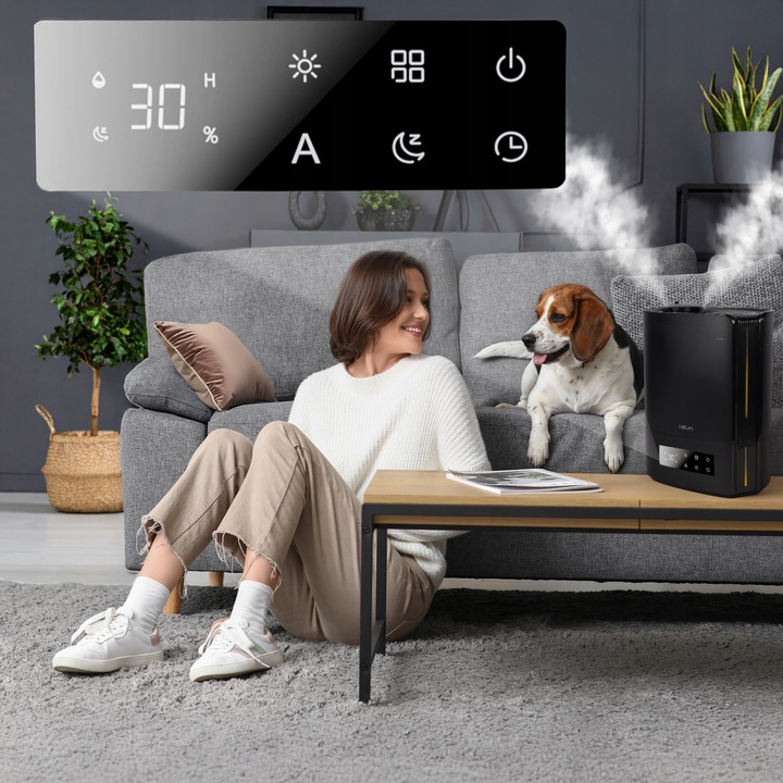 Nawilżacz powietrza WYDAJNY HIGROSTAT AROMATERAPIA DUŻY XL 5l dysza