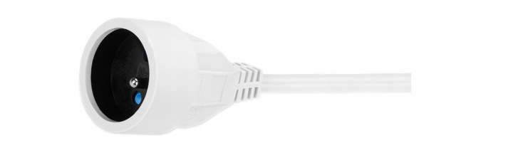 PRZEDŁUŻACZ SIECIOWY JEDNOGNIAZDOWY MOCNY GRUBY KABEL ELEKTRYCZNY 10A 5M