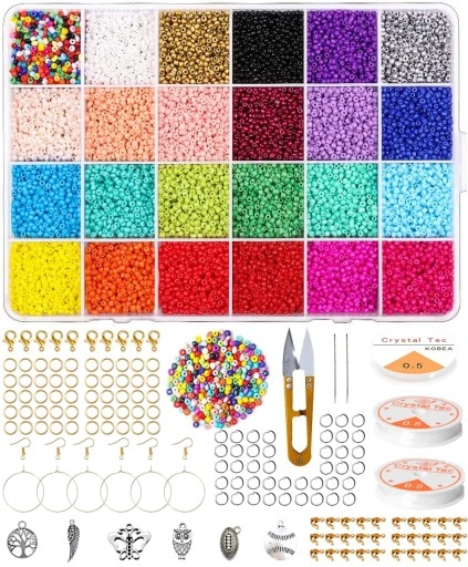 ZESTAW KORALIKÓW DO ROBIENIA BRANSOLETEK XXL