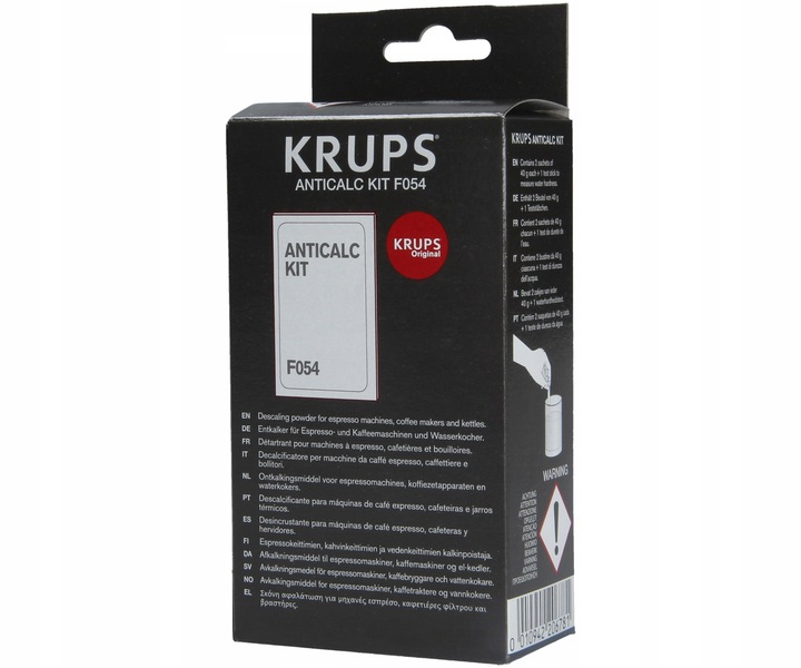 2x Oryginalny odkamieniacz do ekspresów KRUPS F054 AntiCALC KIT