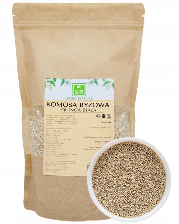 KOMOSA RYŻOWA QUINOA biała 1kg białko naturalna jakość 1000g premium czysta