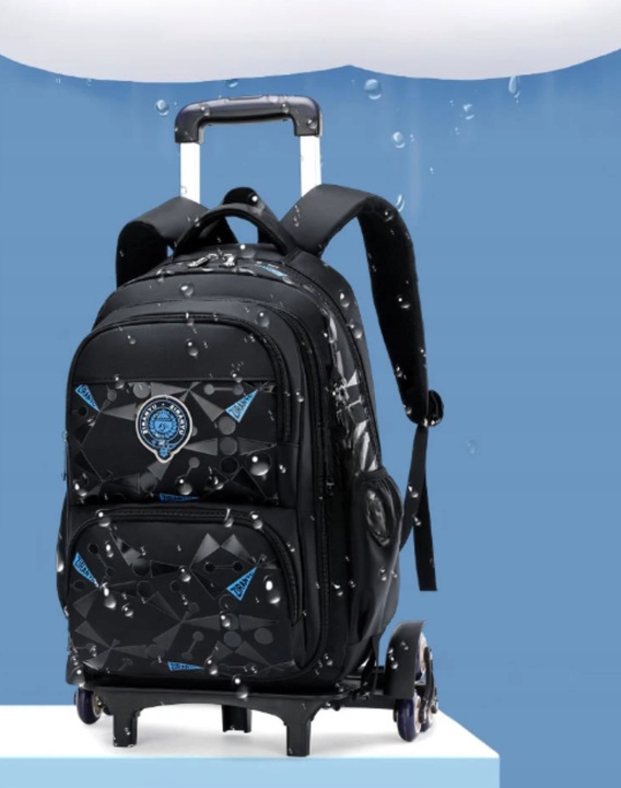 PLECAK SZKOLNY TORNISTER NA KÓŁKACH WALIZKA DLA DZIECI DLA CHŁOPCA POJEMNY