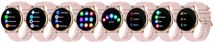 SMARTWATCH ZEGAREK DAMSKI ELEGANCKI ROZMOWY CIŚNIENIE MENU Polskie AMOLED