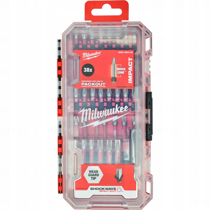 MILWAUKEE Zestaw bitów udarowych 38sztuk PH PZ TX 4932492009