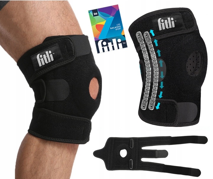 ORTEZA KOLANA Stabilizator z Usztywnieniem OPASKA STAWU KOLANOWEGO RZEPKI