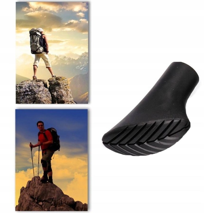 NAKŁADKI KOŃCÓWKI DO KIJKÓW NORDIC WALKING WYMIENNE 20 szt