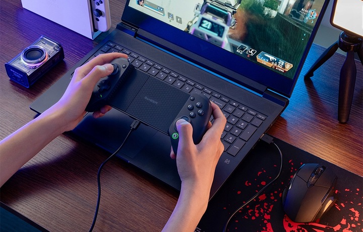 GameSir G8+ Kontroler z Uchwytem na Telefon Gamepad PC Android Hall Effect