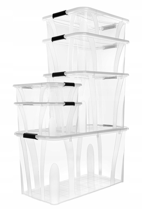 Pojemnik Pudełko Plastikowe 80L Master BOX Duże Przeźroczyste z